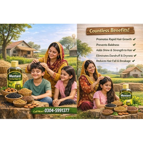 Mustard Herbal Hair Oil