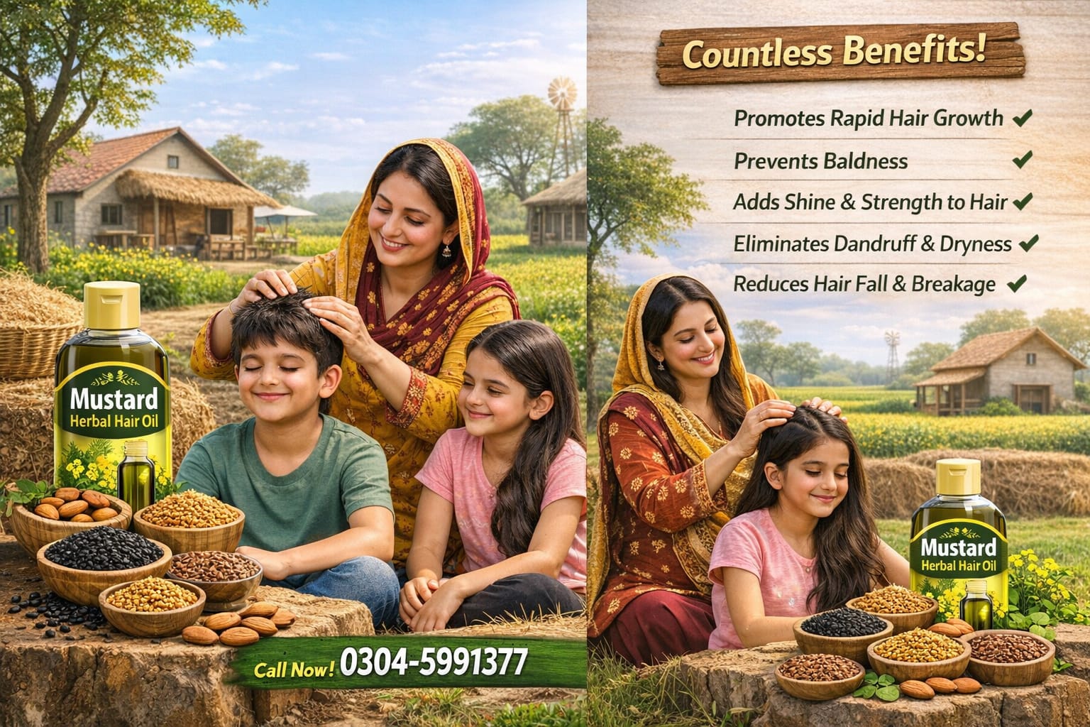 Mustard Herbal Hair Oil